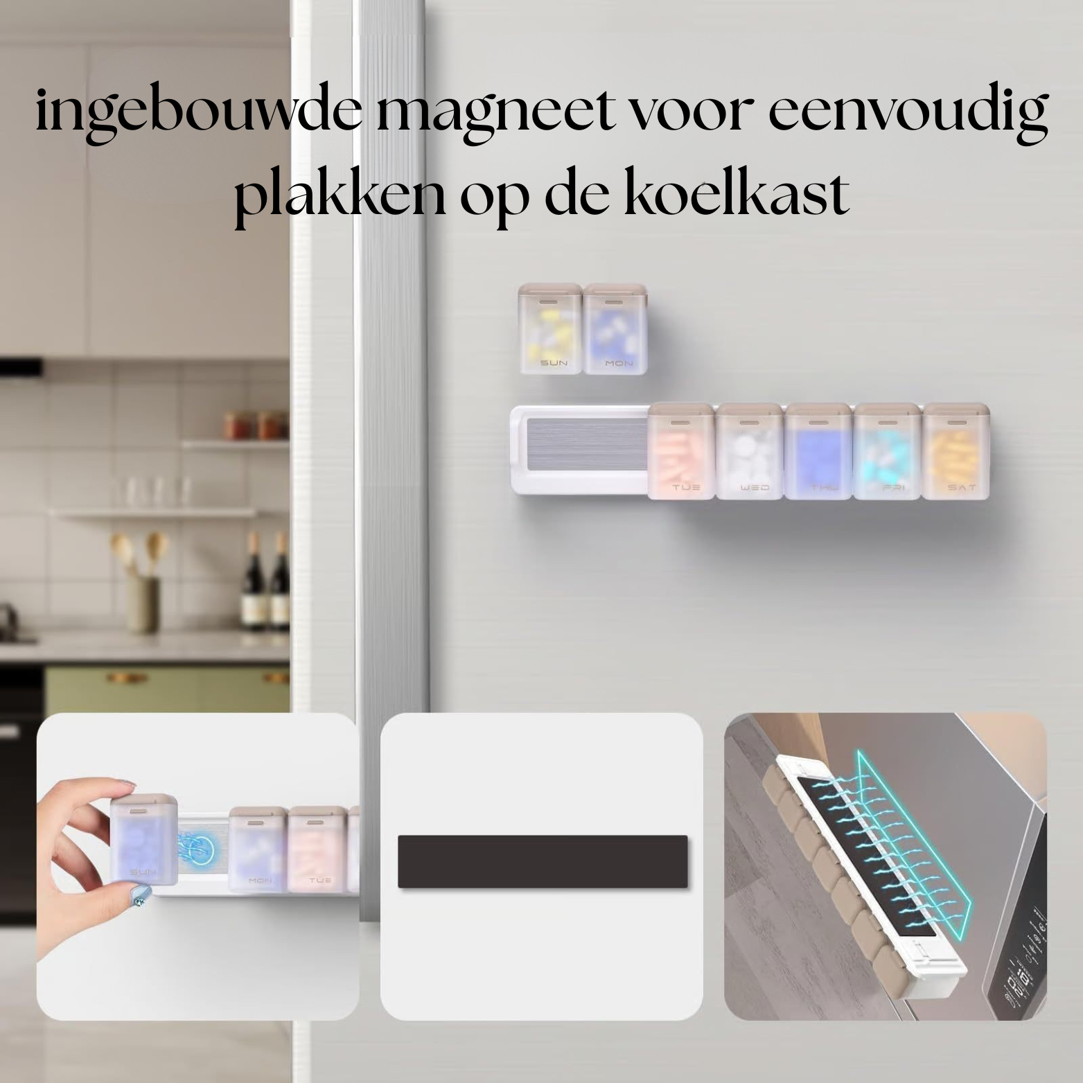 pilulier magnétique par semaine